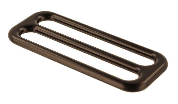 Regulator Odlewany Krawiecki 50 x 18  mm Czarny Mat