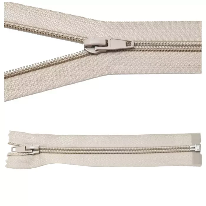 Zamek błyskawiczny #5 Rozdzielczy 60cm Beż 5szt