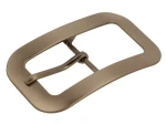 Gürtel-Schnalle für Damen, 30 mm, mit Gürtelschlaufe, dunkler Satin
