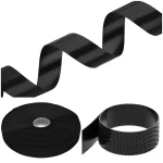 Klettband (Haken), 16 mm, hart, schwarz, 25 m