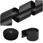 Klettband (Haken), 38 mm, hart, schwarz, 5 m