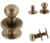 Knopik Ćwiek Nit Śrubka 6mm 5szt