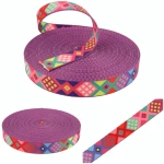 Trägerband mit Sublimationsdruck PERU 25 mm