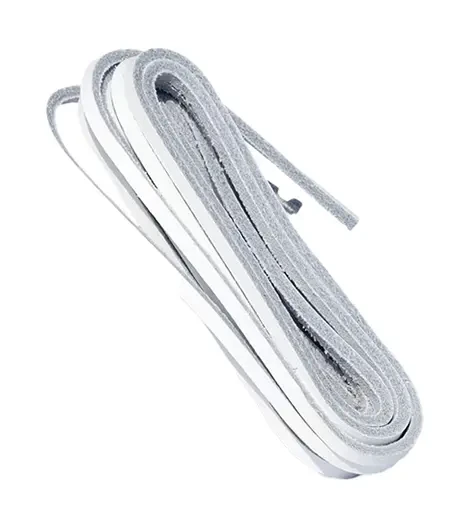 Sznurówki Skórzane Rzemyk 120cm Białe