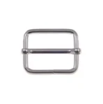 Lederregler 25/20/3 mm, Metall, silberfarben, 10 Stück