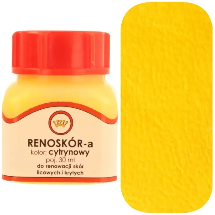 Farba do skóry licowej Renoskór WILBRA 30 ml elastyczna, półmat, odporna na wodę i zginanie