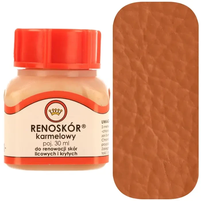Farba do skóry licowej Renoskór WILBRA 30 ml elastyczna, półmat, odporna na wodę i zginanie