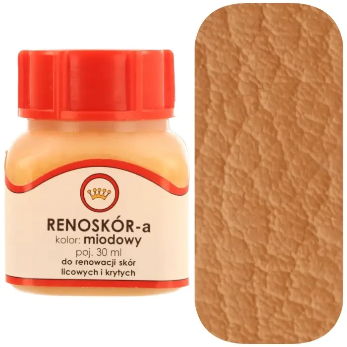 Farba do skóry licowej Renoskór WILBRA 30 ml elastyczna, półmat, odporna na wodę i zginanie