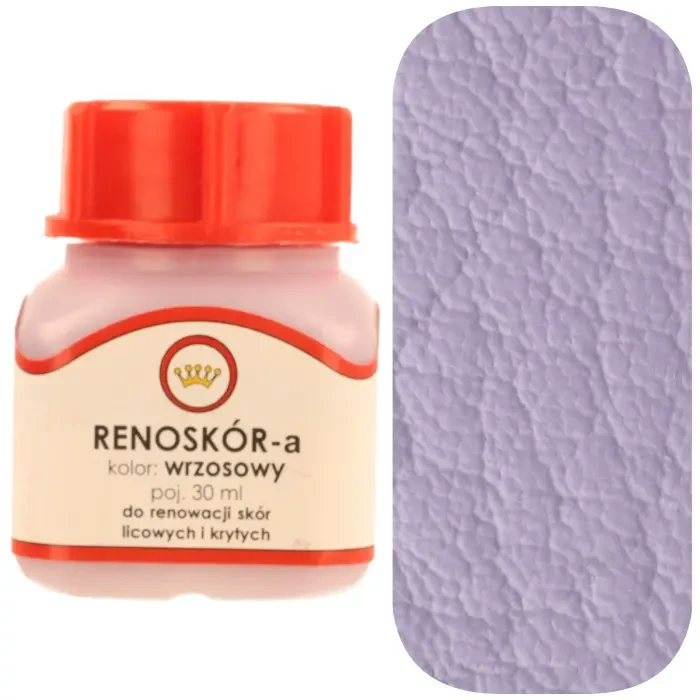 Farba do skóry licowej Renoskór WILBRA 30 ml elastyczna, półmat, odporna na wodę i zginanie
