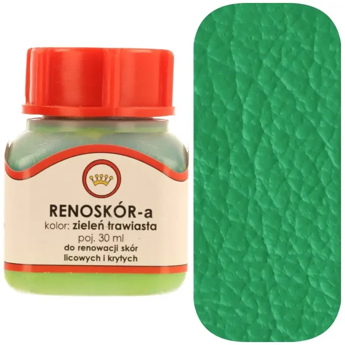 Farba do skóry licowej Renoskór WILBRA 30 ml elastyczna, półmat, odporna na wodę i zginanie