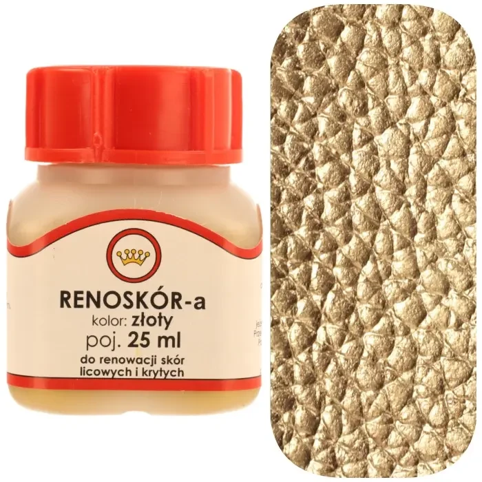 Farba do skóry licowej Renoskór WILBRA 30 ml elastyczna, półmat, odporna na wodę i zginanie