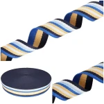 Trageband 38 mm, Baumwolle/Polyester, 5 m, verschiedene Streifenfarben