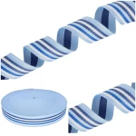 Trageband 38 mm, Baumwolle und Polyester, 5 m, Blau-Mix