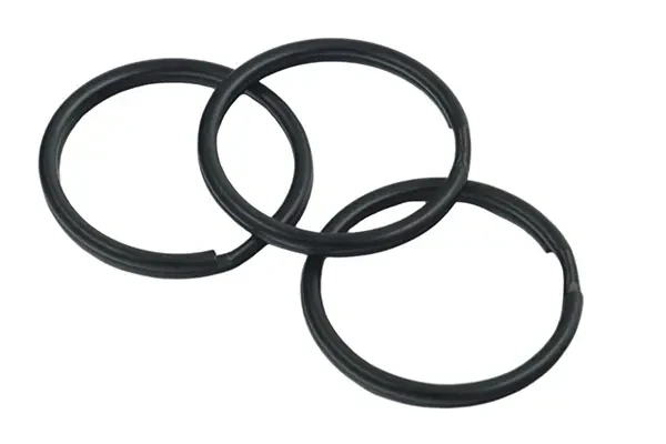 Kółko do kluczy 25mm Czarny Mat Spiralne Brelok 20szt