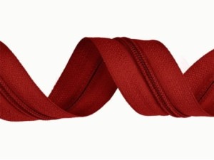 Reißverschlussband 8, Reißverschluss 5 m + 5 s – rot 