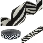 Tragband 38 mm, Baumwolle/Polyester, 5 m, ZEBRA