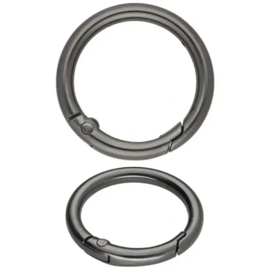 Szekla 25mm / 4mm Kółko Otwierane 5szt C.NIKIEL O-Ring karabińczyk