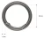 Szekla 25mm / 4mm Kółko Otwierane 5szt C.NIKIEL O-Ring karabińczyk