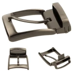 Gürtelclip 40 mm, selbstspannend, C. Satin, Gürtelschlaufe
