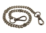 Handtaschenkette 120 cm mit Karabinerhaken, DEWIZKA, dunkles Nickel