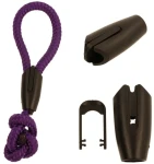 Kunststoffklemme für Seile 8–10 mm, Verbindungsstück, 5 Stück, schwarz
