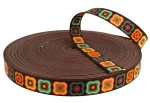 25 mm breites Trägerband mit BLOOMBELT-Motiv, Sublimationsdruck