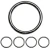 Kółko kaletnicze 50/5mm Metalowe 5szt Oring