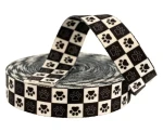 25-mm-Band mit „Schachfiguren“-Motiv, Sublimationsdruck auf Trägerband