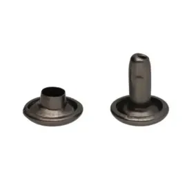 Nity Dwustronne 8x9mm Kaletnicze Ciemny Nikiel  Zestaw 100 szt