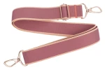 Handtaschenriemen 38 mm VIOLETT – BEIGE, verstellbar 78–140 cm, zusammenstecken