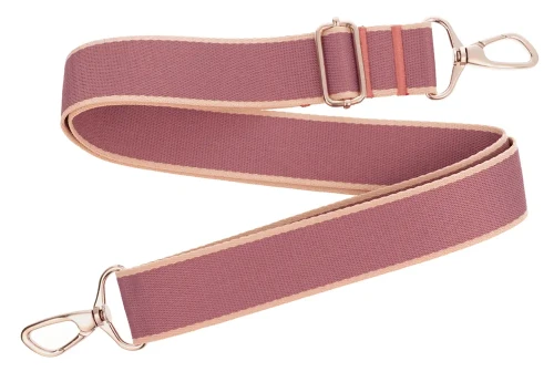 Pasek do torebki 38mm FIOLET - BEŻ regulowany 78-140cm Zepnij