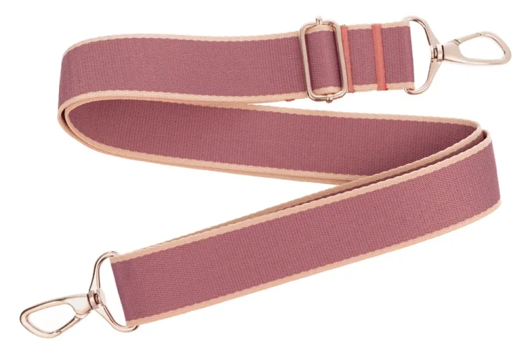 Pasek do torebki 38mm FIOLET - BEŻ regulowany 78-140cm Zepnij