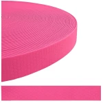 Band für Leinen, Halsbänder und Halfter, 25 mm, PVC, wasserfest, Hexa, ROSA, Wabenmuster