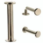 Schraubnieten, Niet mit Schraube, 40 mm, silberfarben, flach, 10 Stück