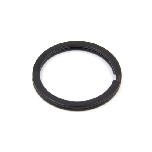 Kółko do kluczy 25mm PŁASKIE Czarny Mat Spiralne Brelok 20szt