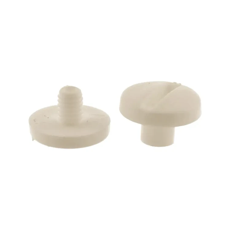 Śruba Nit 5mm plastikowe Białe 20szt Nity skręcane