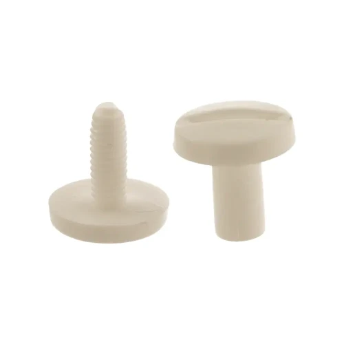 Śruba Nit 10mm plastikowe Białe 20szt Nity skręcane