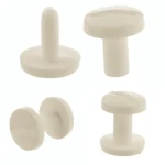 Śruba Nit 15mm plastikowe Białe 20szt Nity skręcane