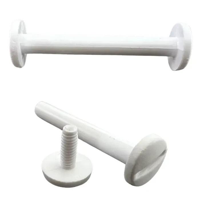 Śruba Nit 60mm plastikowe Białe 20szt Nity skręcane