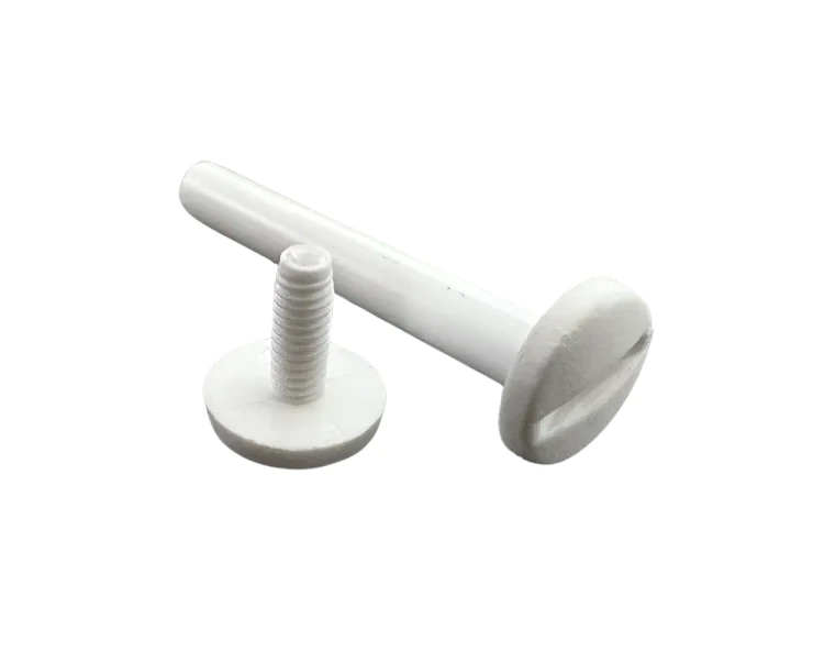 Śruba Nit 60mm plastikowe Białe 20szt Nity skręcane