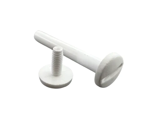 Śruba Nit 80mm plastikowe Białe 20szt Nity skręcane