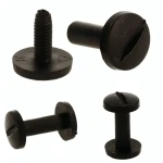 Śruba Nit 30mm plastikowe Czarne 20szt Nity skręcane