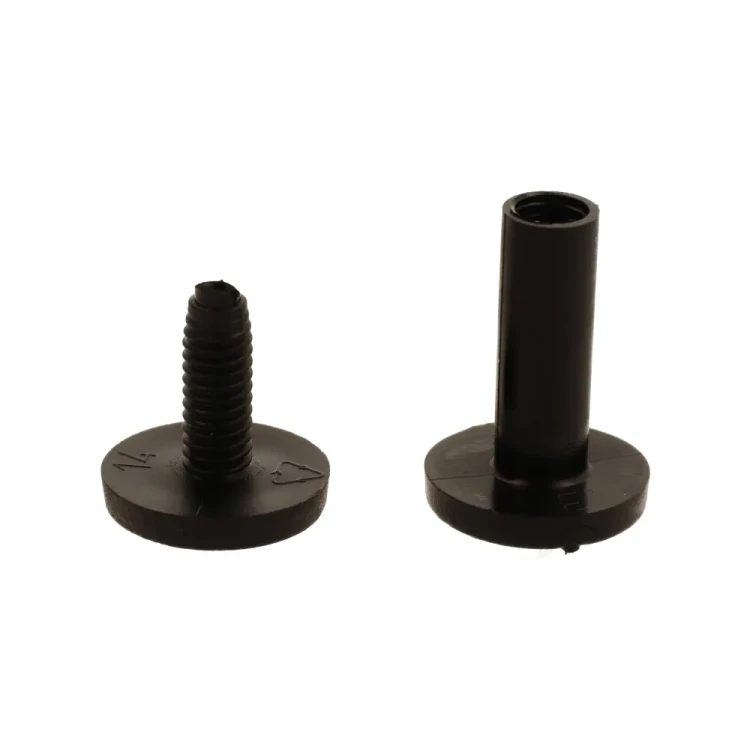 Śruba Nit 40mm plastikowe Czarne 20szt Nity skręcane