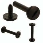 Śruba Nit 45mm plastikowe Czarne 20szt Nity skręcane
