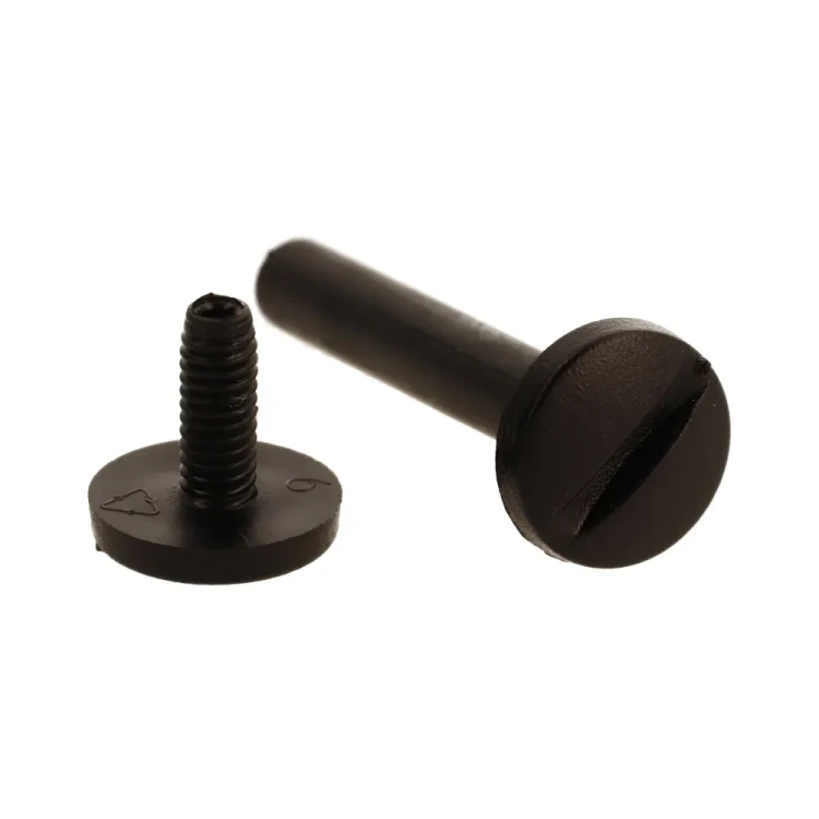 Śruba Nit 45mm plastikowe Czarne 20szt Nity skręcane