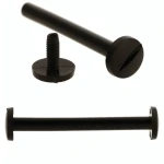 Śruba Nit 70mm plastikowe Czarne 20szt Nity skręcane