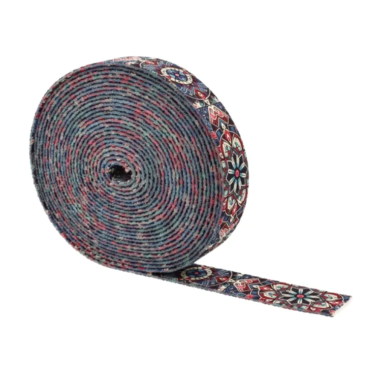 Taśma Nośna 25mm z Nadrukiem Sublimacyjnym ETNO MANDALA