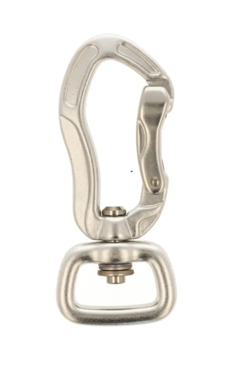 Karabinek Aluminiowy 20mm SREBRNY Zapięcie 400kg Karabińczyk do Smyczy