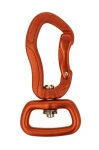 25-mm-Aluminiumkarabiner, kupferfarben, Belastbarkeit 400 kg, Karabiner für Leinen