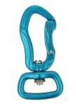 25-mm-Aluminiumkarabiner TURKUS, Belastbarkeit 400 kg, Karabiner für Leinen